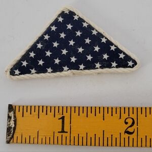 Miniature Dollhouse Navy Star Triangle